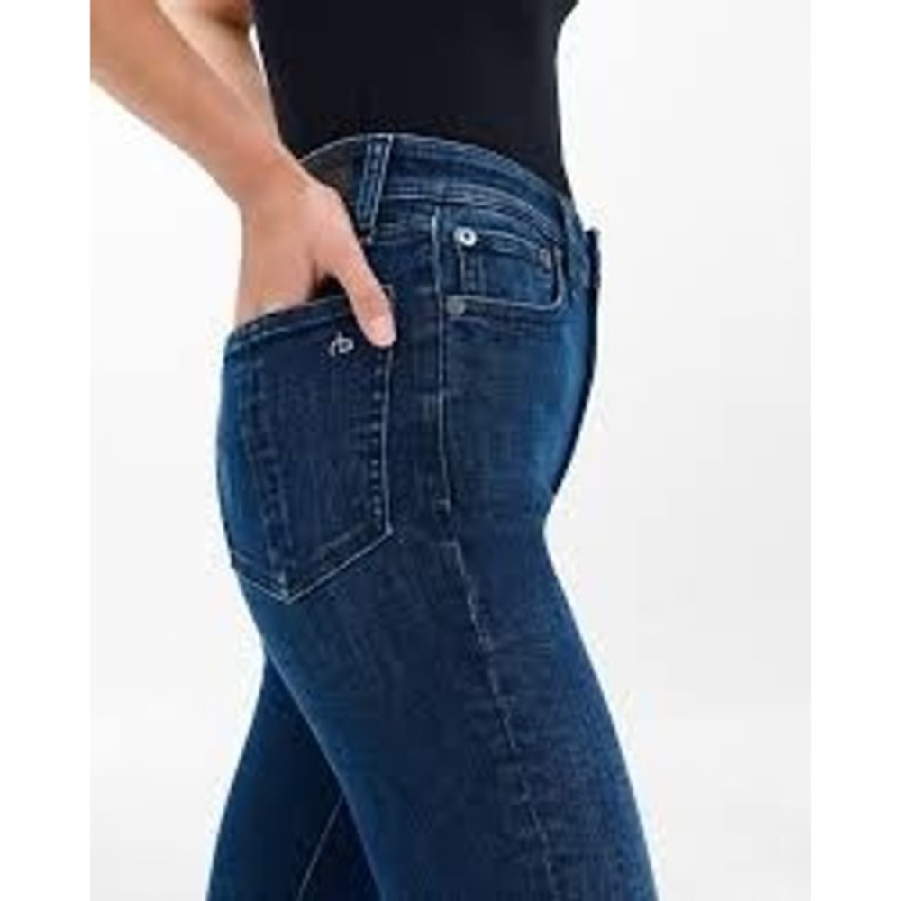 Rag & Bone Women Skinny Jeans Blue Distressed Raw Hem Streetwear Daisy 28
